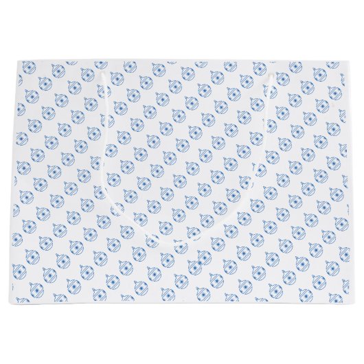 Gift Bag - Ronde boomversieringen (Lrg) Large Cadeautasje (Voorkant)