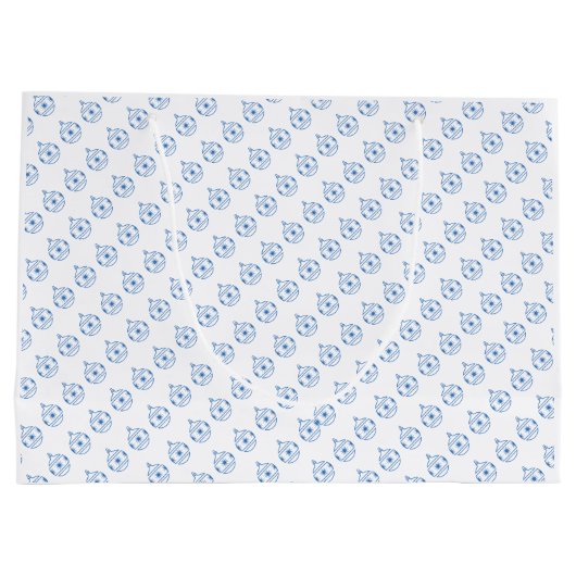 Gift Bag - Ronde boomversieringen (Lrg) Large Cadeautasje (Achterkant)