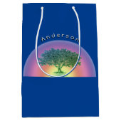 Gift Bag - stamboom met naam Medium Cadeauzakje (Voorkant)