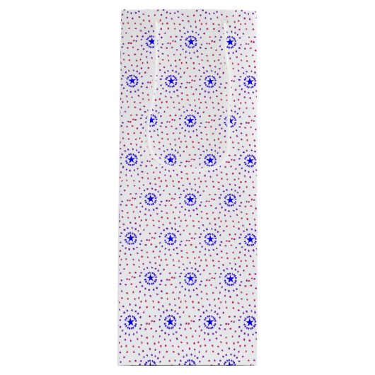 Gift Bag - Stars-cirkels Wijn Cadeautas (Voorkant)