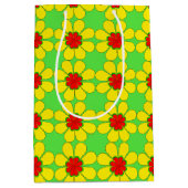 Gift Bag - Stijlvolle Dagen op groen Medium Cadeauzakje (Voorkant)