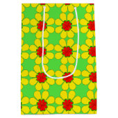 Gift Bag - Stijlvolle Dagen op groen Medium Cadeauzakje (Achterkant)