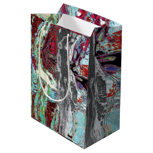 Gift Bag – Strata Pulse Medium Cadeauzakje (Achterkant Gekanteld)