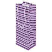 Gift Bag-Stripes Wijn Cadeautas (Achterkant Gekanteld)