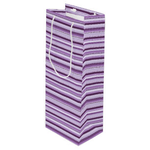Gift Bag-Stripes Wijn Cadeautas