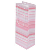 Gift Bag-Stripes Wijn Cadeautas (Voorkant Gekanteld)
