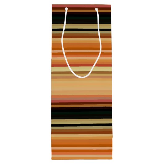 Gift Bag-Stripes Wijn Cadeautas (Achterkant)