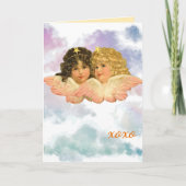 GIFT BAG TWIN ANGELS IN PASTELS  KAART (Voorkant)