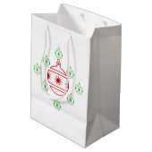 Gift Bag - VakantiegisterOrnamenten Medium Cadeauzakje (Achterkant Gekanteld)