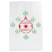 Gift Bag - VakantiegisterOrnamenten Medium Cadeauzakje (Voorkant)