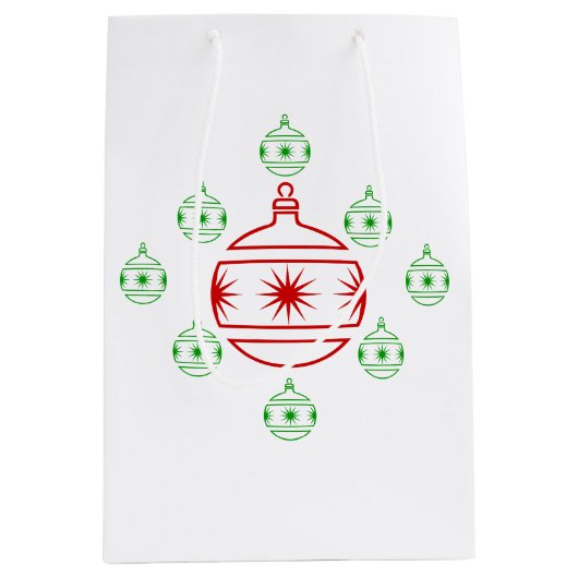 Gift Bag - VakantiegisterOrnamenten Medium Cadeauzakje (Voorkant)