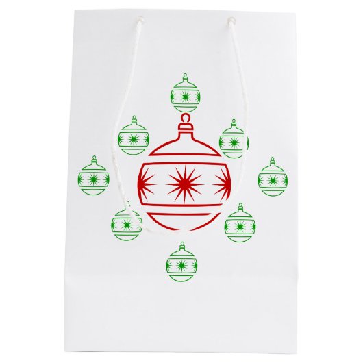 Gift Bag - VakantiegisterOrnamenten Medium Cadeauzakje (Achterkant)