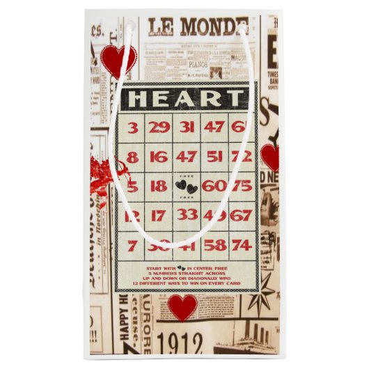 Gift Bag Valentijns Butterfly Klein Cadeauzakje (Achterkant)