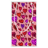 Gift Bag Valentijns hart Klein Cadeauzakje (Achterkant)