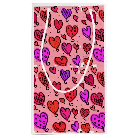 Gift Bag Valentijns hart Klein Cadeauzakje (Achterkant)