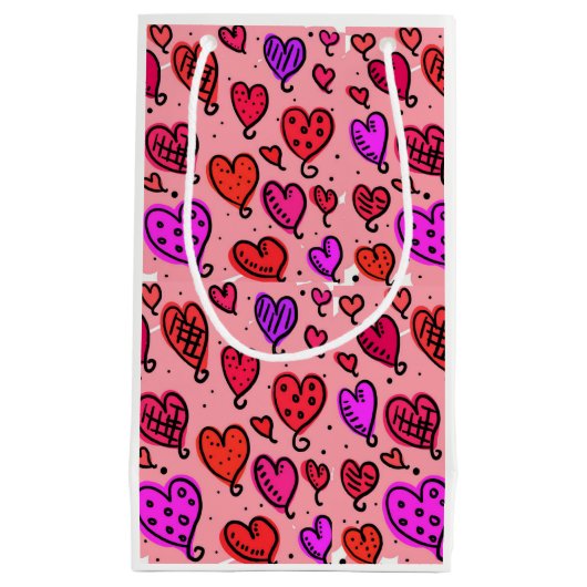 Gift Bag Valentijns hart Klein Cadeauzakje (Voorkant)