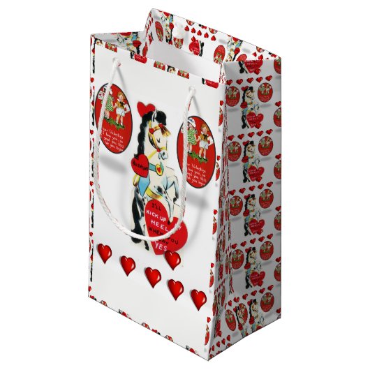 Gift Bag Valentijns Klein Cadeauzakje (Voorkant Gekanteld)