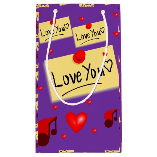 Gift Bag Valentijns Klein Cadeauzakje (Achterkant)