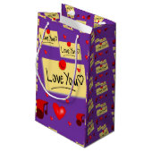 Gift Bag Valentijns Klein Cadeauzakje (Achterkant Gekanteld)