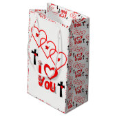 Gift Bag Valentijns Klein Cadeauzakje (Achterkant Gekanteld)