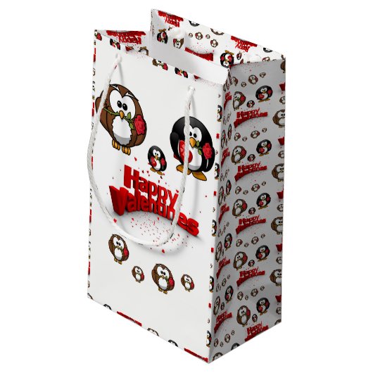 Gift Bag Valentijns Klein Cadeauzakje (Achterkant Gekanteld)