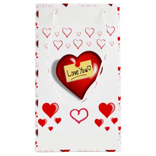 Gift Bag Valentijns Klein Cadeauzakje (Achterkant)