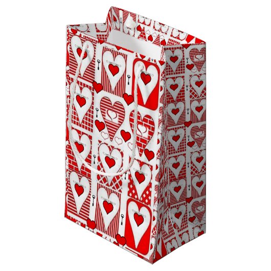 Gift Bag Valentijns Klein Cadeauzakje (Voorkant Gekanteld)