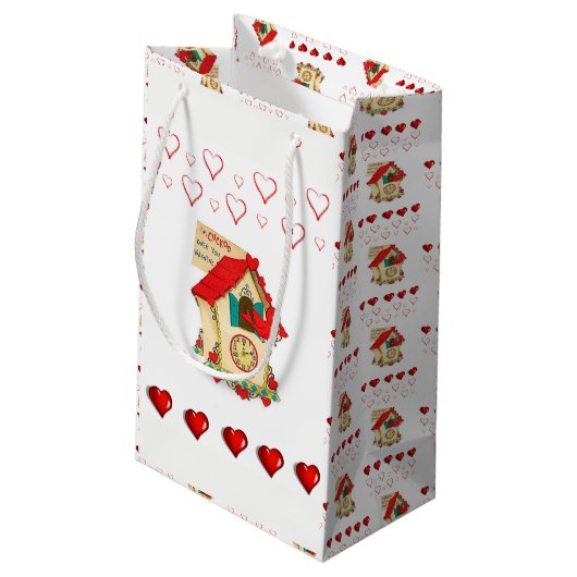 Gift Bag Valentijns Klein Cadeauzakje (Achterkant Gekanteld)