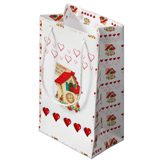 Gift Bag Valentijns Klein Cadeauzakje (Voorkant Gekanteld)