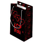 Gift Bag Valentijns Klein Cadeauzakje (Achterkant Gekanteld)