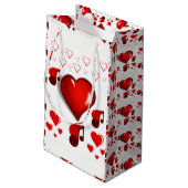 Gift Bag Valentijns Klein Cadeauzakje (Achterkant Gekanteld)