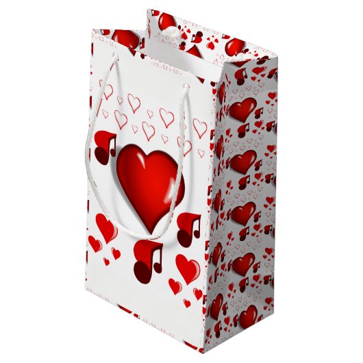 Gift Bag Valentijns Klein Cadeauzakje (Achterkant Gekanteld)