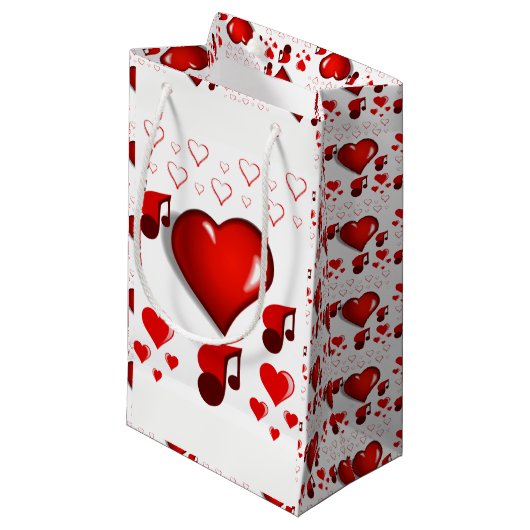 Gift Bag Valentijns Klein Cadeauzakje (Voorkant Gekanteld)