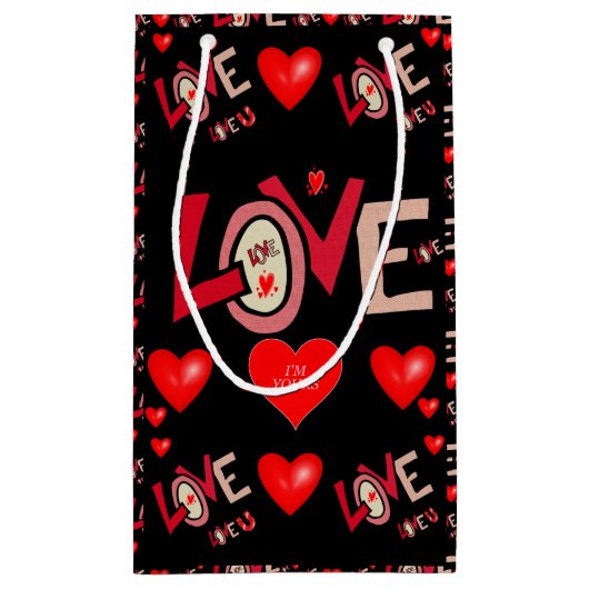 Gift Bag Valentijns Klein Cadeauzakje (Achterkant)