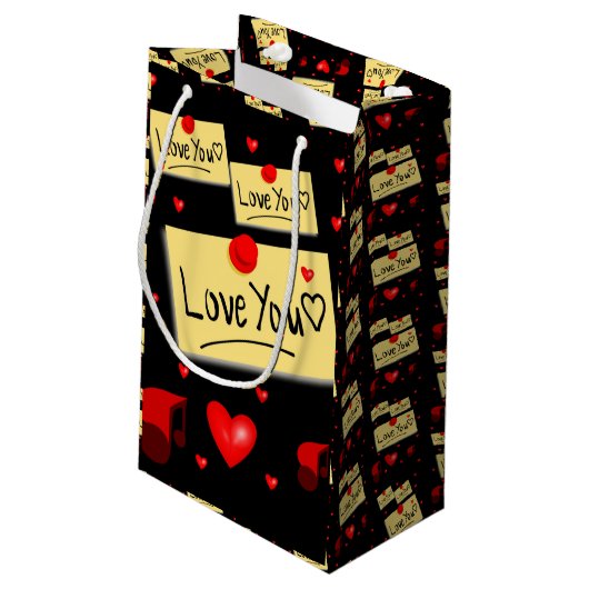 Gift Bag Valentijns Klein Cadeauzakje (Achterkant Gekanteld)