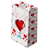 Gift Bag Valentijns Klein Cadeauzakje (Achterkant Gekanteld)