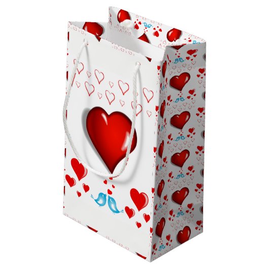 Gift Bag Valentijns Klein Cadeauzakje (Achterkant Gekanteld)