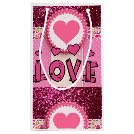 Gift Bag Valentijns Love Klein Cadeauzakje (Achterkant)