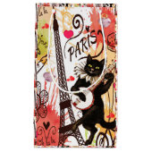 Gift Bag Valentijns Parijs Frankrijk Klein Cadeauzakje (Voorkant)