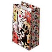Gift Bag Valentijns Parijs Frankrijk Klein Cadeauzakje (Achterkant Gekanteld)