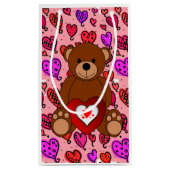Gift Bag Valentijns Teddy Bear Klein Cadeauzakje (Achterkant)
