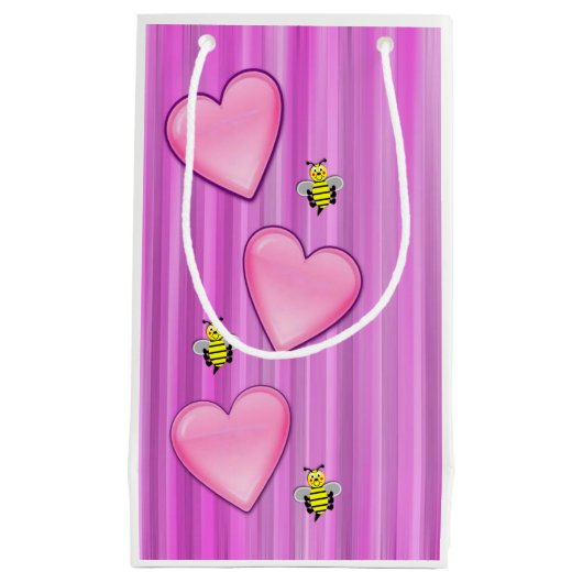 Gift Bag Valentijnse bumblebee Klein Cadeauzakje (Voorkant)