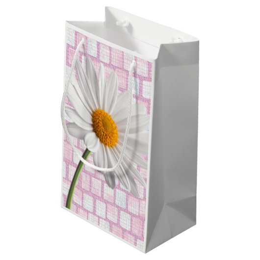 Gift Bag Valentijnse Daisy Klein Cadeauzakje (Achterkant Gekanteld)