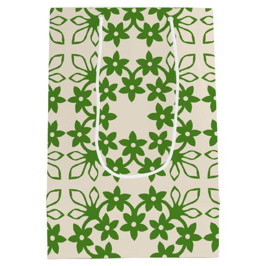 Gift Bag van Hawaiian Pattern Medium Cadeauzakje (Achterkant)