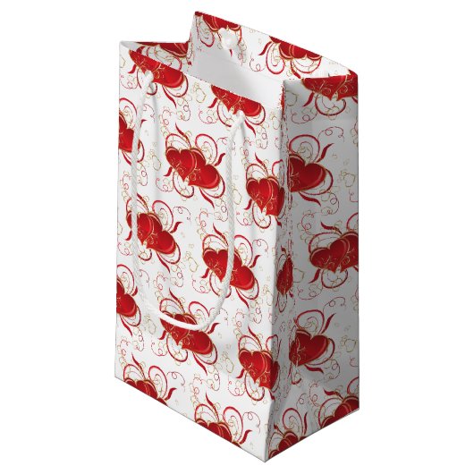 Gift Bag van valentijns Klein Cadeauzakje (Voorkant Gekanteld)