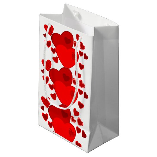 Gift Bag van valentijns Klein Cadeauzakje (Voorkant Gekanteld)