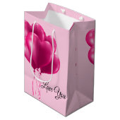 Gift Bag van valentijns Medium Cadeauzakje (Voorkant Gekanteld)