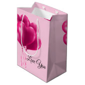 Gift Bag van valentijns Medium Cadeauzakje (Achterkant Gekanteld)
