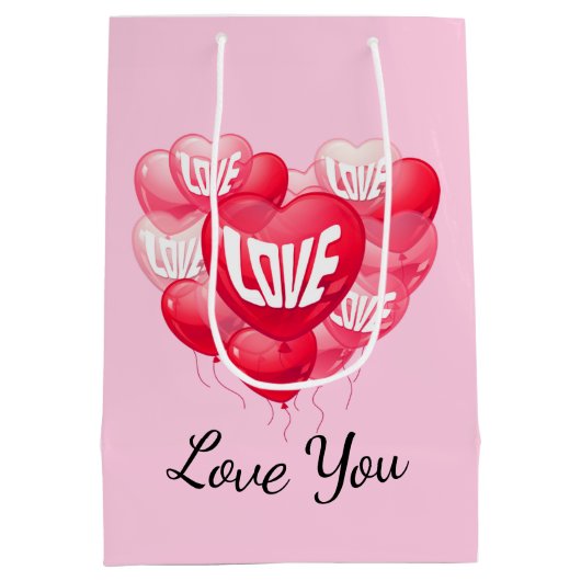 Gift Bag van valentijns Medium Cadeauzakje (Achterkant)