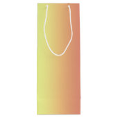 Gift Bag - Verticale regenboogstrips Wijn Cadeautas (Achterkant)